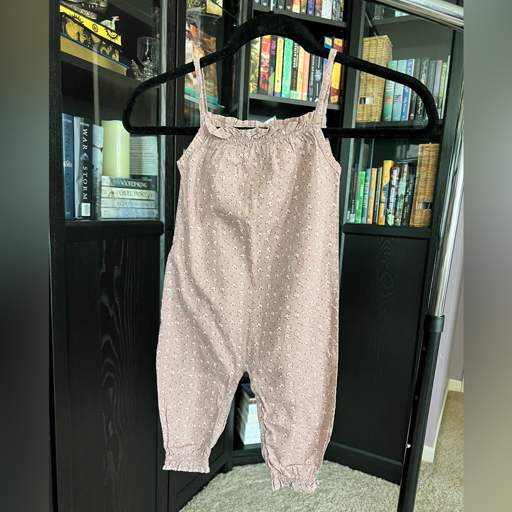 Jamie Kay - Size 1 Year - Dusty Pink Floral Romper
